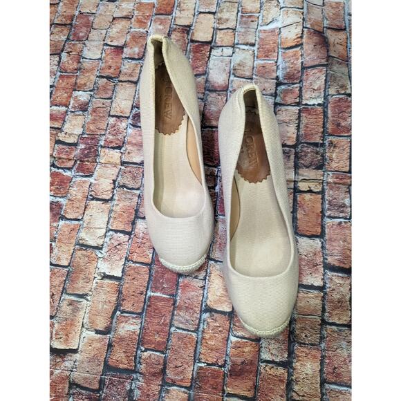 J. Crew Seville espadrille wedges in metallic canvas Size 6 - Picture 6 of 7